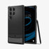 ACS07286 - Galaxy S24 Ultra Case Rugged Armor in Matte Black showing the back